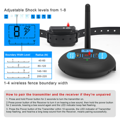 Wireless Remote Control LED Dog Training Collar