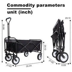 Collapsible Folding Carriage For Camping, Shopping, Sports, Decoration, Fishing Support ATV Utility Vehicle